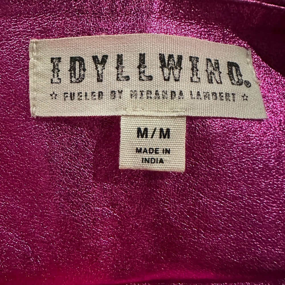 Idyllwind Keller Star Studded Metallic Leather Skirt Medium - Picture 5 of 6